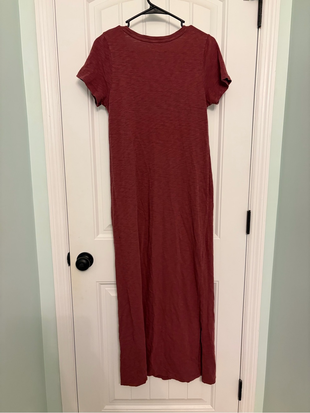 Universal Thread V-Neck Short Sleeve Maxi Dress - Burgundy - Picture 4 of 6